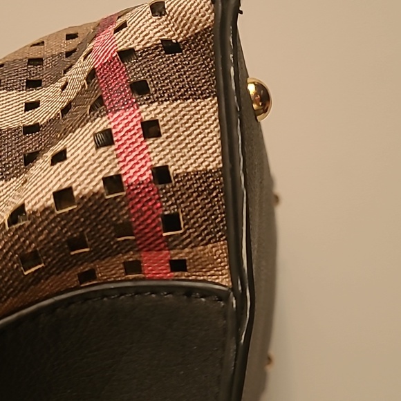 Miss Caprice Plaid Freya- Camel Handbag - Picture 7 of 12